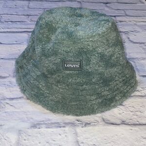 Levi's Green Sherpa Bucket Hat